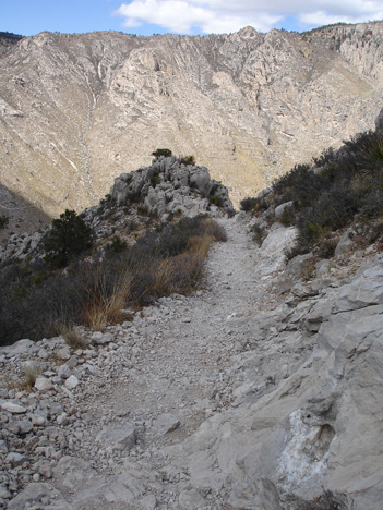 the hiking trail