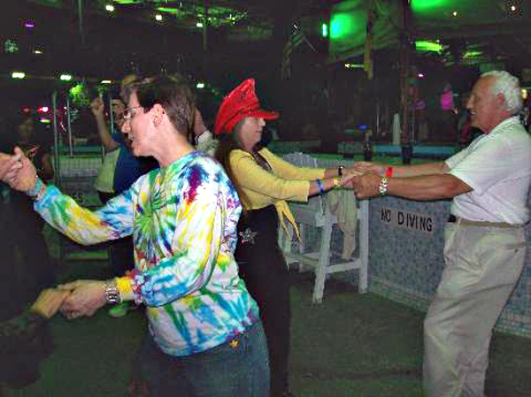 Sue, Karen, lee, dancing