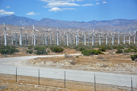 WINDMILLS generating electricity 