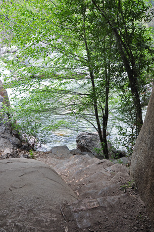 the raging water