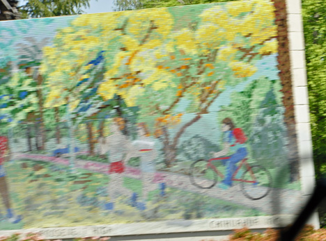 paintings that were along the highway.