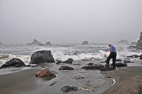 Lee  ventures towards the ocean
