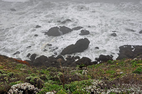 waves at Arched Rock Beach