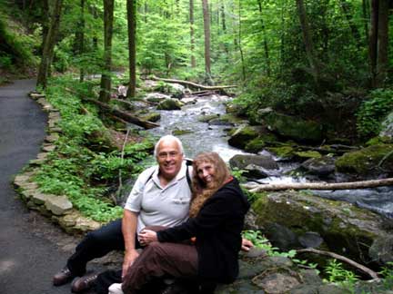 The two RV Gypsies at Anna Ruby Falls