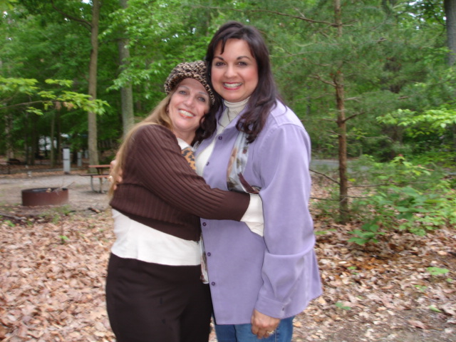 Ksren Duquette and her friend Helen Hodges