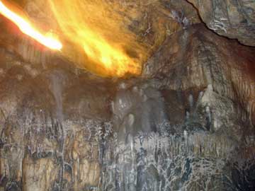 inside the caverns
