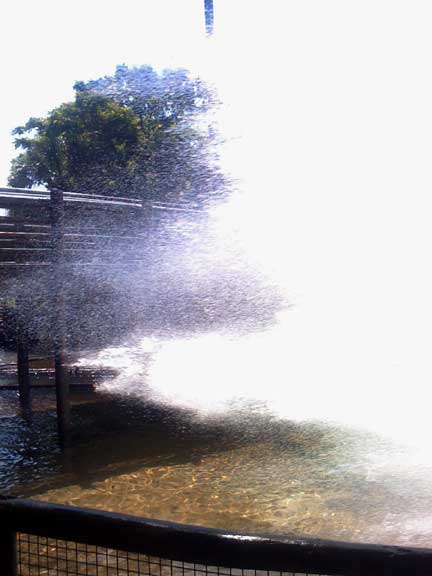 water over the bridge
